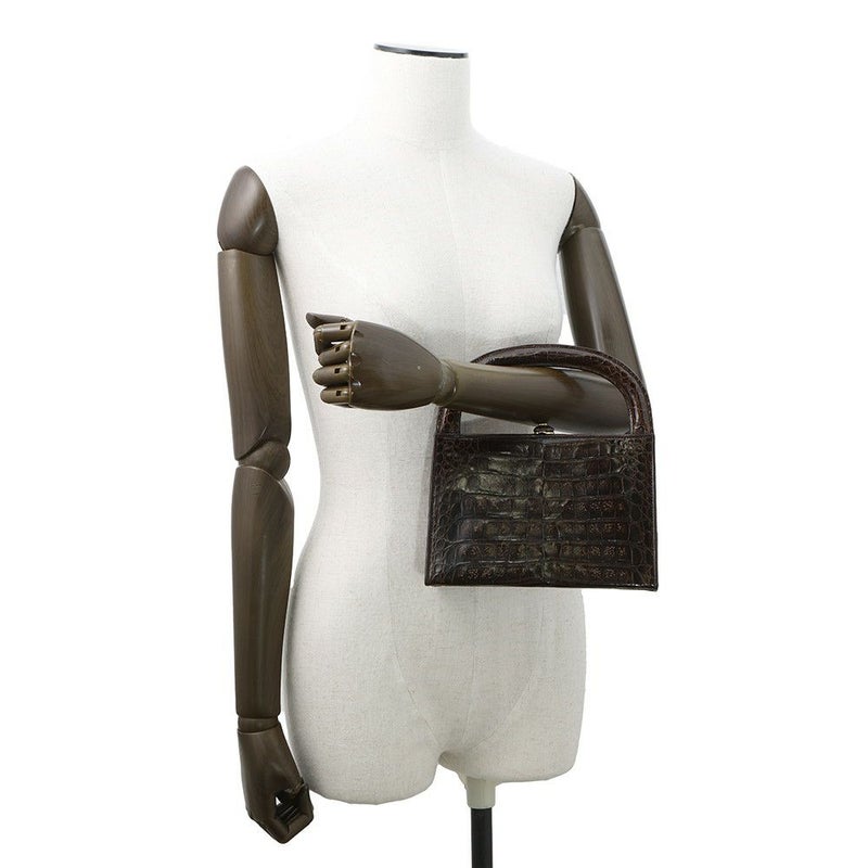 シャネル ハンドバッグ クロコダイル ココマーク がま口 CHANEL バッグ