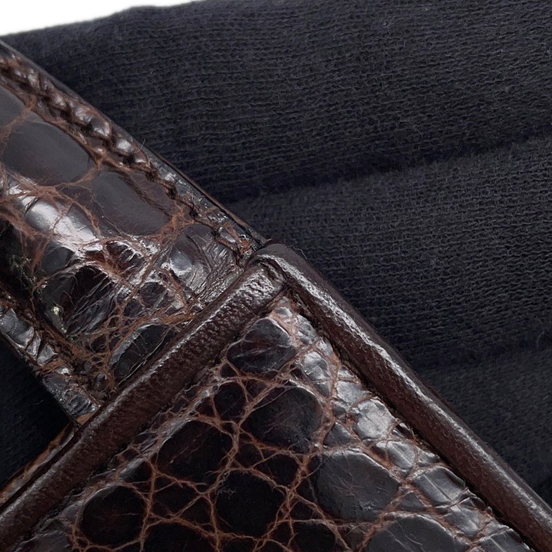 シャネル ハンドバッグ クロコダイル ココマーク がま口 CHANEL バッグ
