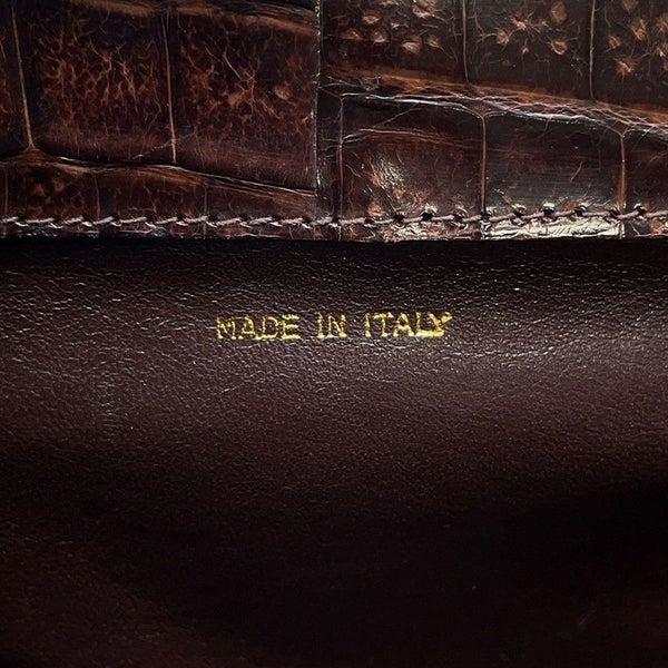 シャネル ハンドバッグ クロコダイル ココマーク がま口 CHANEL バッグ