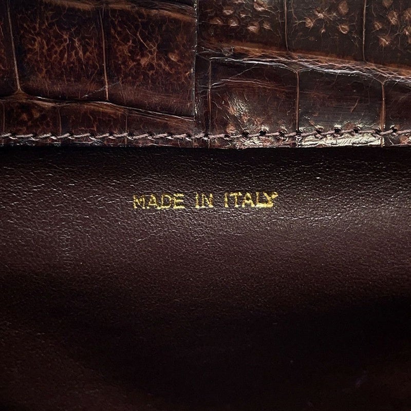 シャネル ハンドバッグ クロコダイル ココマーク がま口 CHANEL バッグ