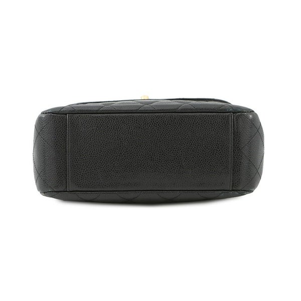シャネル チェーンショルダーバッグ マトラッセ シングルチェーン キャビアスキン A07868 CHANEL バッグ 黒