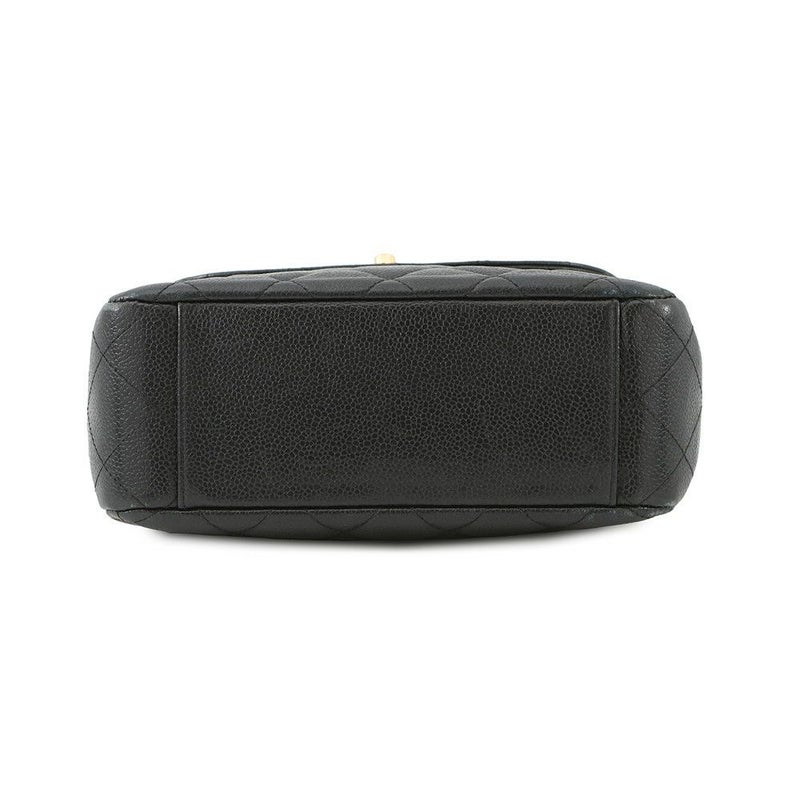 シャネル チェーンショルダーバッグ マトラッセ シングルチェーン キャビアスキン A07868 CHANEL バッグ 黒