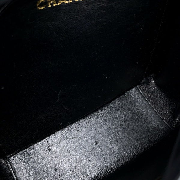 シャネル チェーンショルダーバッグ マトラッセ シングルチェーン キャビアスキン A07868 CHANEL バッグ 黒