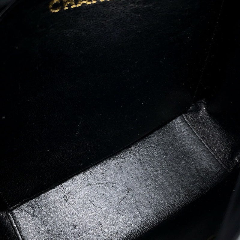 シャネル チェーンショルダーバッグ マトラッセ シングルチェーン キャビアスキン A07868 CHANEL バッグ 黒