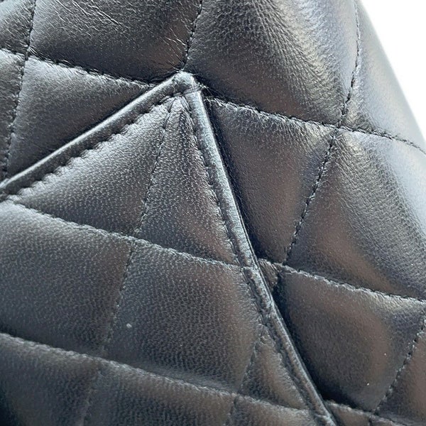 シャネル チェーンウォレット クラシック マトラッセ ココマーク ラムスキン AP0250 CHANEL 財布 黒