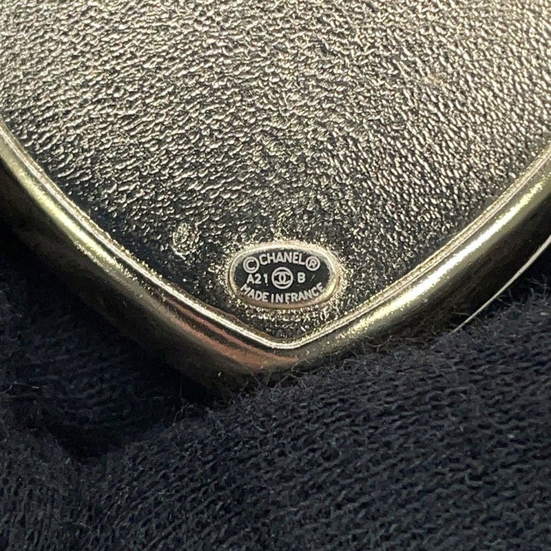 シャネル ブローチ ハート ココマーク メタル ラインスト―ン A21B AB7006 CHANEL アクセサリー