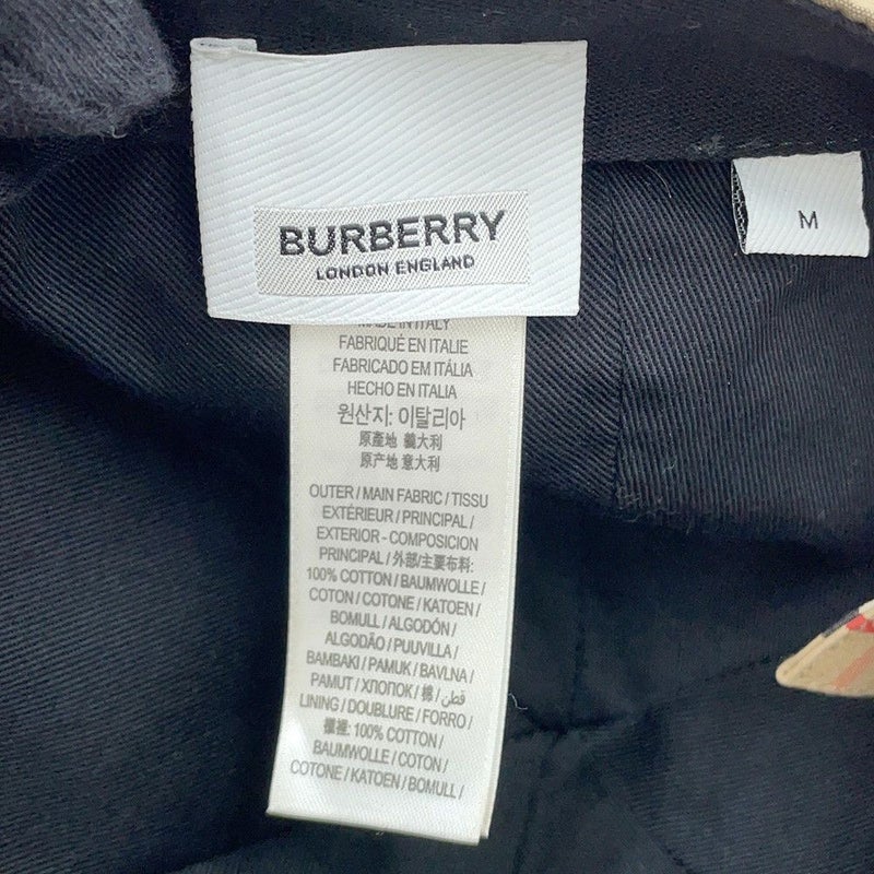 バーバリー キャップ TBロゴ ベースボールキャップ コットン サイズM 80385041 BURBERRY 帽子