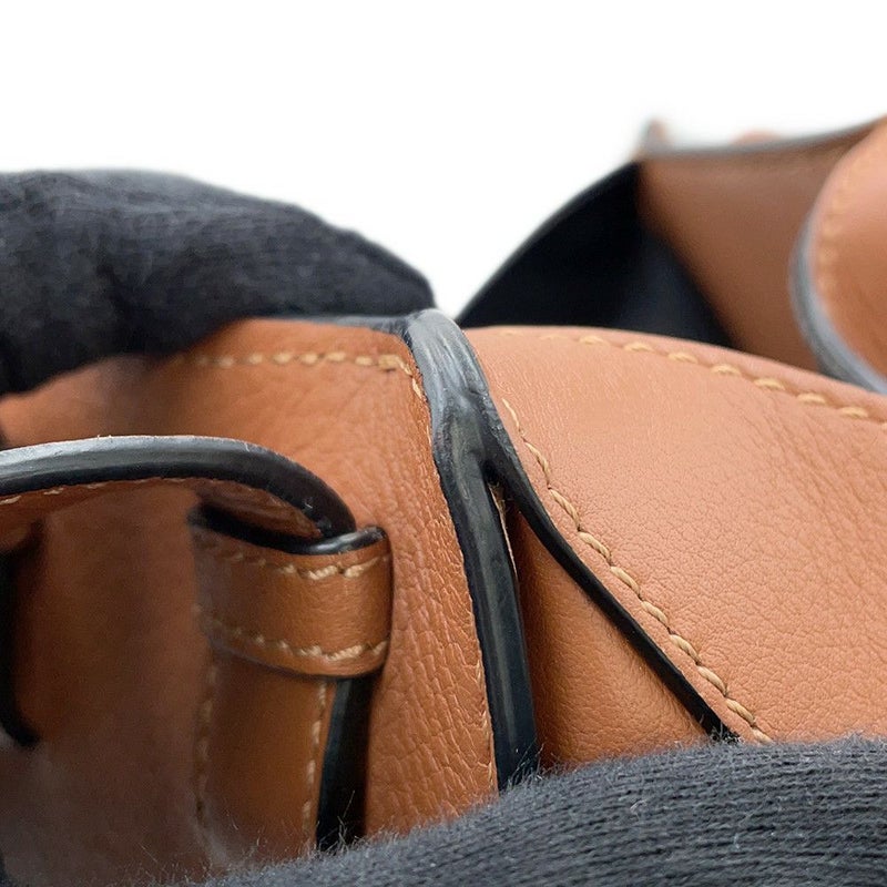 ロエベ ショルダーバッグ ハンモックバッグ スモール 387.30.S35 LOEWE 2WAY ブラウン セール品