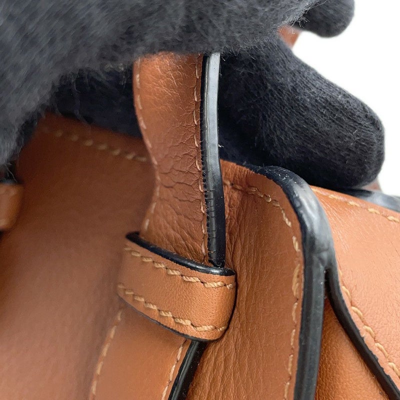 ロエベ ショルダーバッグ ハンモックバッグ スモール 387.30.S35 LOEWE 2WAY ブラウン セール品