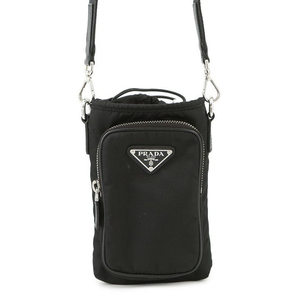 プラダ ショルダーバッグ Re-Nylon スマートフォンケース ナイロン 2ZH155 PRADA バッグ 黒