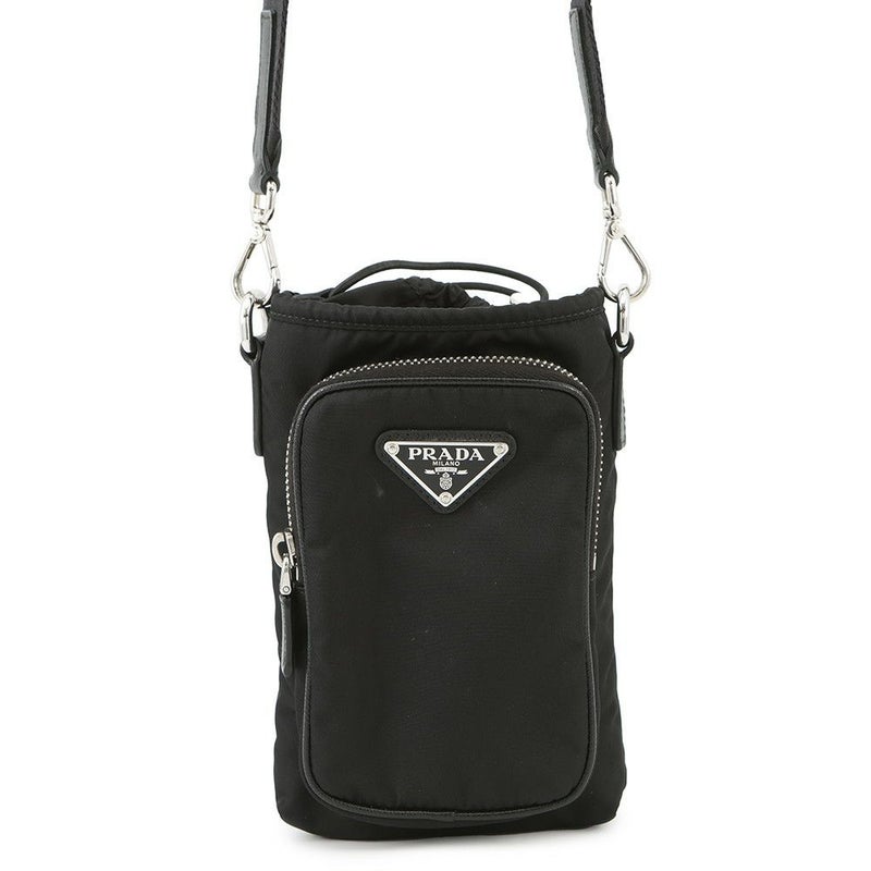 プラダ ショルダーバッグ Re-Nylon スマートフォンケース ナイロン 2ZH155 PRADA バッグ 黒