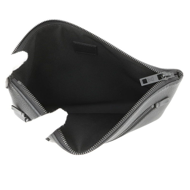 ルイヴィトン クラッチバッグ グレインレザー テイクオフ・ポーチ M69837 LOUIS VUITTON ブラック 黒 メンズ