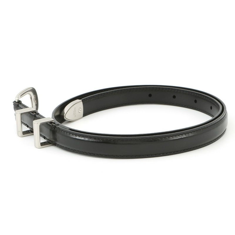 セリーヌ ベルト スモール 18MM ウエスタン ベルト トリヨンレザー サイズ80 45BAE3A01 CELINE 黒