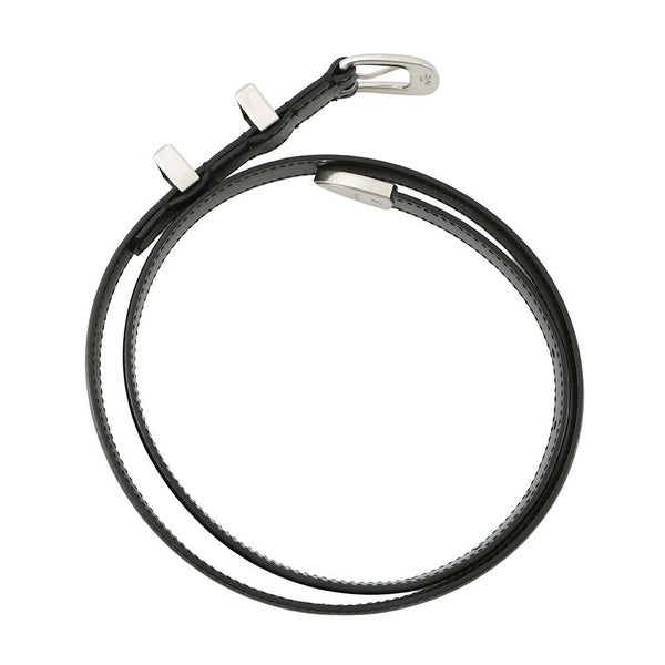 セリーヌ ベルト スモール 18MM ウエスタン ベルト トリヨンレザー サイズ80 45BAE3A01 CELINE 黒