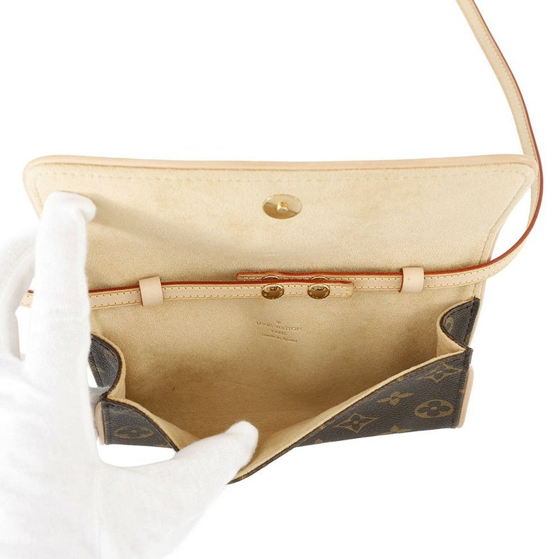 ルイヴィトン ショルダーバッグ モノグラム ポシェットツインPM M51854 LOUIS VUITTON