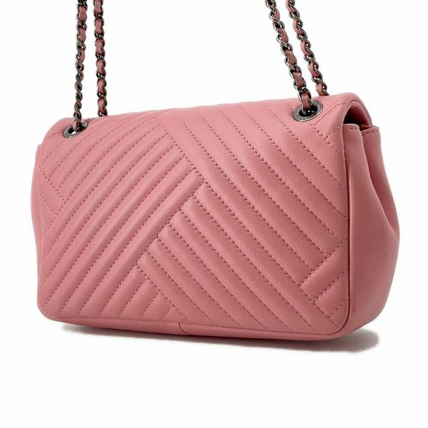 シャネル チェーンショルダーバッグ ココマーク シェブロン ラムスキン A93095 CHANEL バッグ