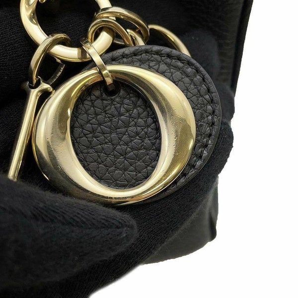 クリスチャン・ディオール ハンドバッグ ディオリッシモ レザー M09020TRL Christian Dior 2wayショルダー 黒