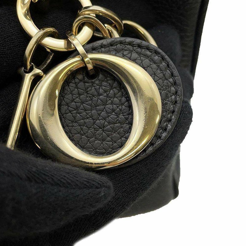 クリスチャン・ディオール ハンドバッグ ディオリッシモ レザー M09020TRL Christian Dior 2wayショルダー 黒