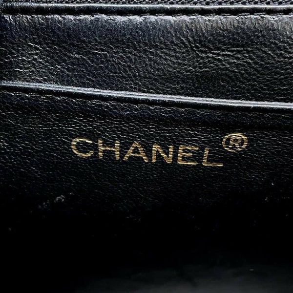 シャネル ハンドバッグ マトラッセ ココマーク キャビアスキン A12397 CHANEL ハンドルバッグ ケリー型 黒