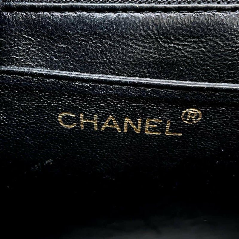 シャネル ハンドバッグ マトラッセ ココマーク キャビアスキン A12397 CHANEL ハンドルバッグ ケリー型 黒