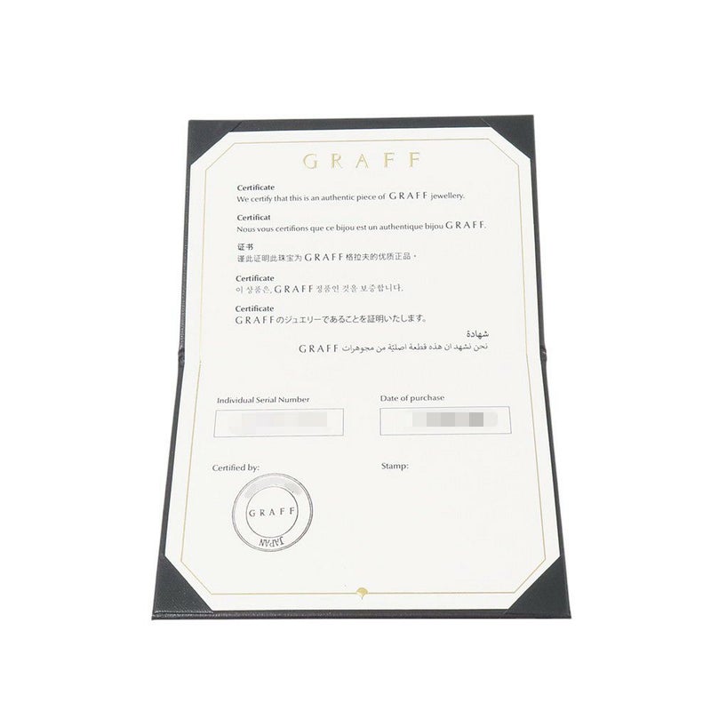 グラフ ブレスレット ワイルド フラワー オープン パヴェ ダイヤモンド バングル ダイヤ 計約0.82ct K18WGホワイトゴールド RGB540