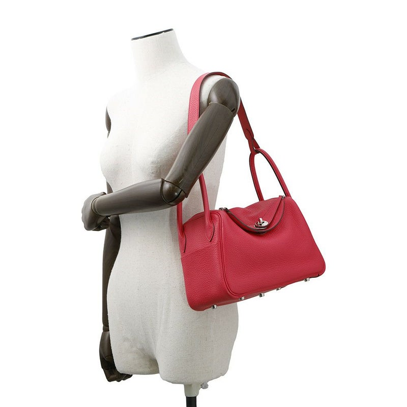 エルメス ハンドバッグ リンディ26  ローズエクストリーム/シルバー金具 トリヨンクレマンス D刻印 2wayショルダー