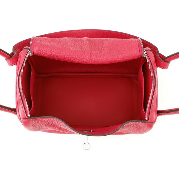 エルメス ハンドバッグ リンディ26  ローズエクストリーム/シルバー金具 トリヨンクレマンス D刻印 2wayショルダー