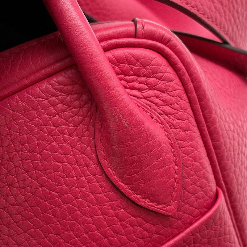 エルメス ハンドバッグ リンディ26  ローズエクストリーム/シルバー金具 トリヨンクレマンス D刻印 2wayショルダー