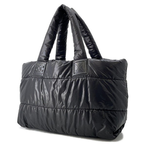 シャネル トートバッグ コココクーン ココマーク ナイロン A47107 CHANEL バッグ 黒