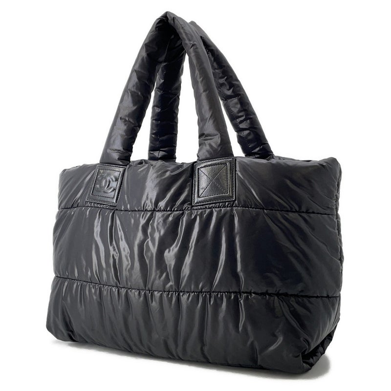 シャネル トートバッグ コココクーン ココマーク ナイロン A47107 CHANEL バッグ 黒