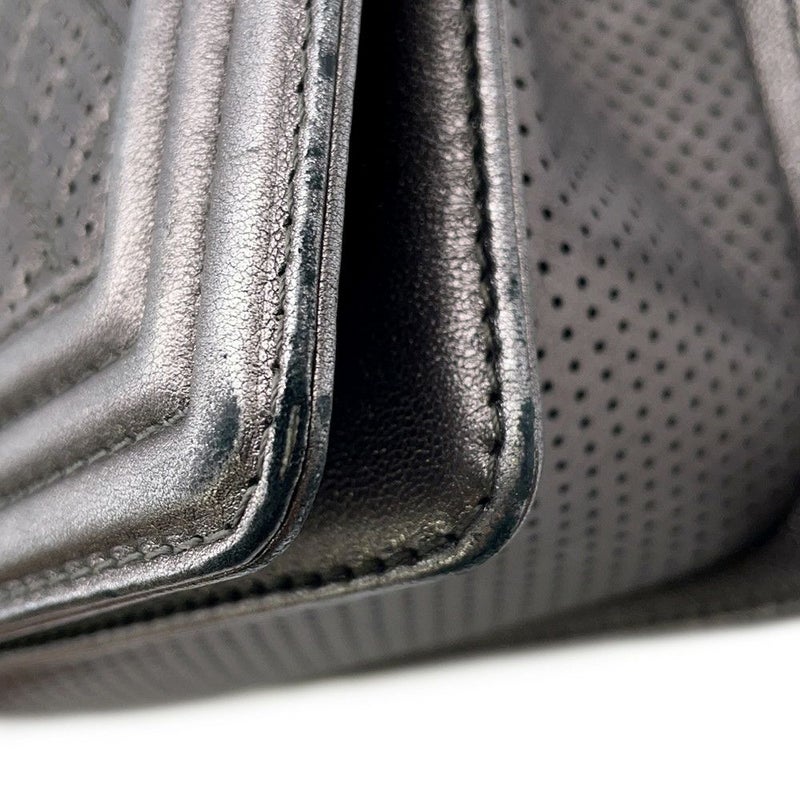 シャネル チェーンショルダーバッグ ボーイシャネル ラムスキン A67086  CHANEL バッグ シルバー