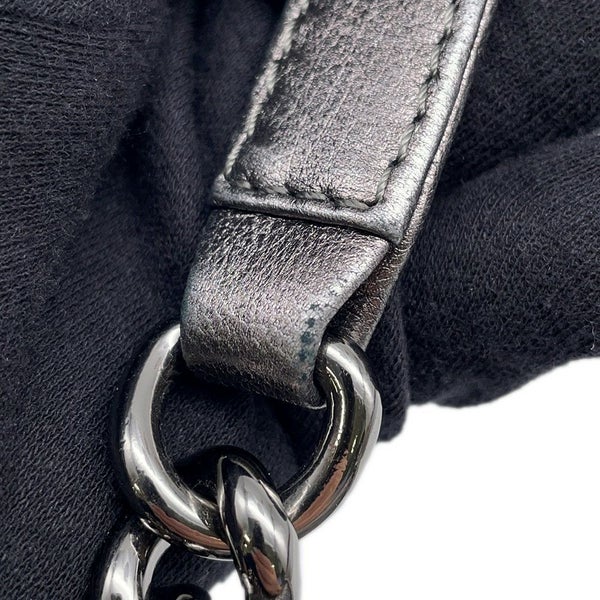 シャネル チェーンショルダーバッグ ボーイシャネル ラムスキン A67086  CHANEL バッグ シルバー