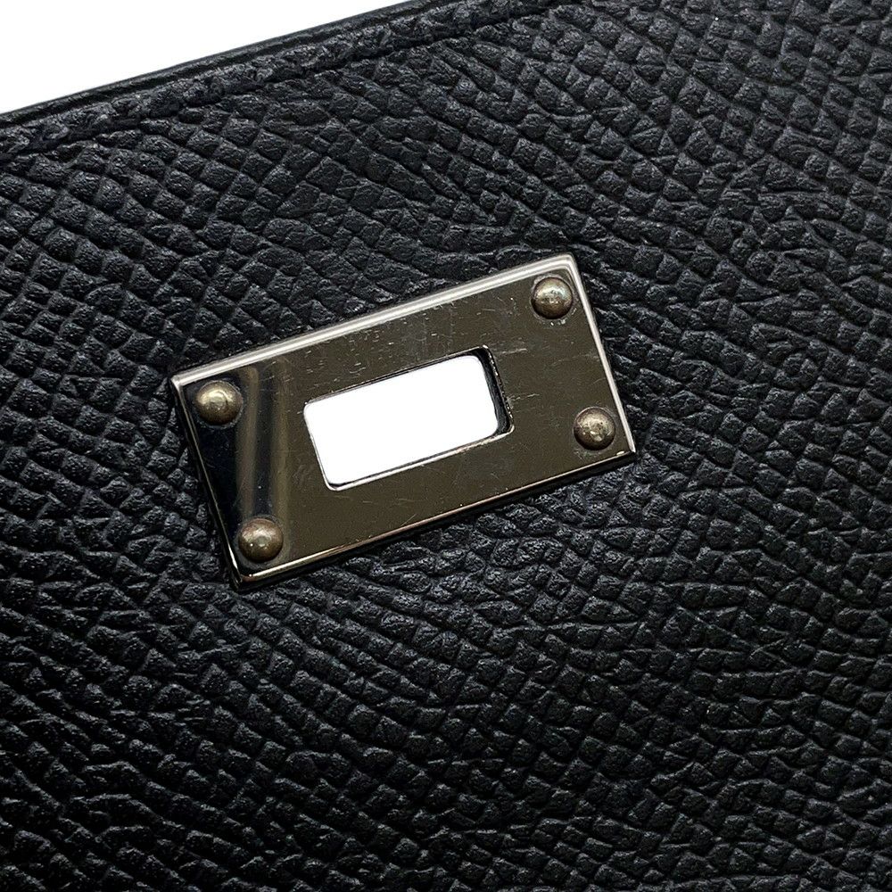 エルメス 長財布 ケリーウォレット ロング ブラック/ゴールド金具