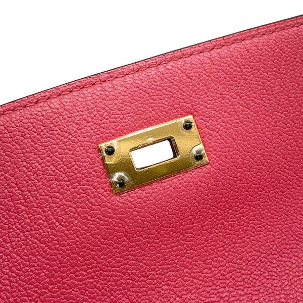 エルメス 長財布 ケリーウォレット ロング ローズリップスティック/ゴールド金具 シェブルミゾル X刻印