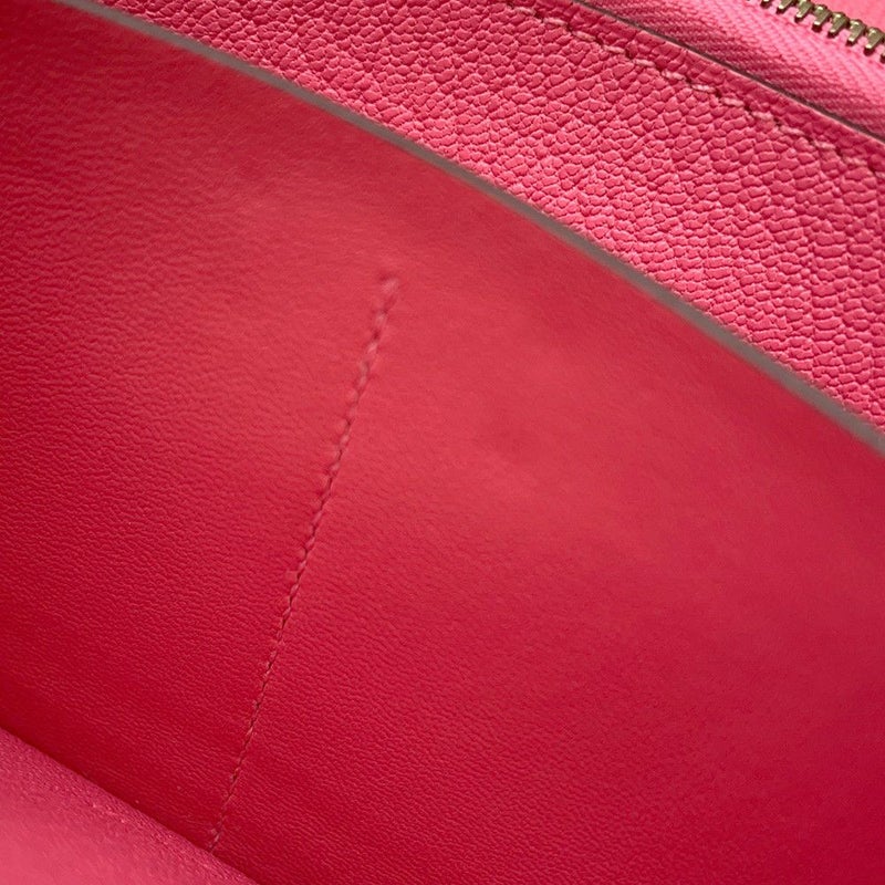 エルメス 長財布 ケリーウォレット ロング ローズリップスティック/ゴールド金具 シェブルミゾル X刻印