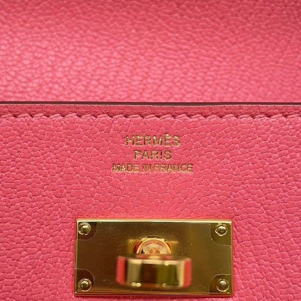エルメス 長財布 ケリーウォレット ロング ローズリップスティック/ゴールド金具 シェブルミゾル X刻印