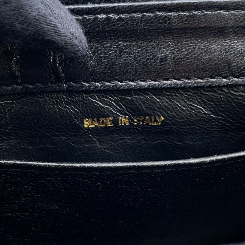 シャネル ショルダーバッグ フルフラップ マトラッセ ココマーク ラムスキン CHANEL バッグ 黒