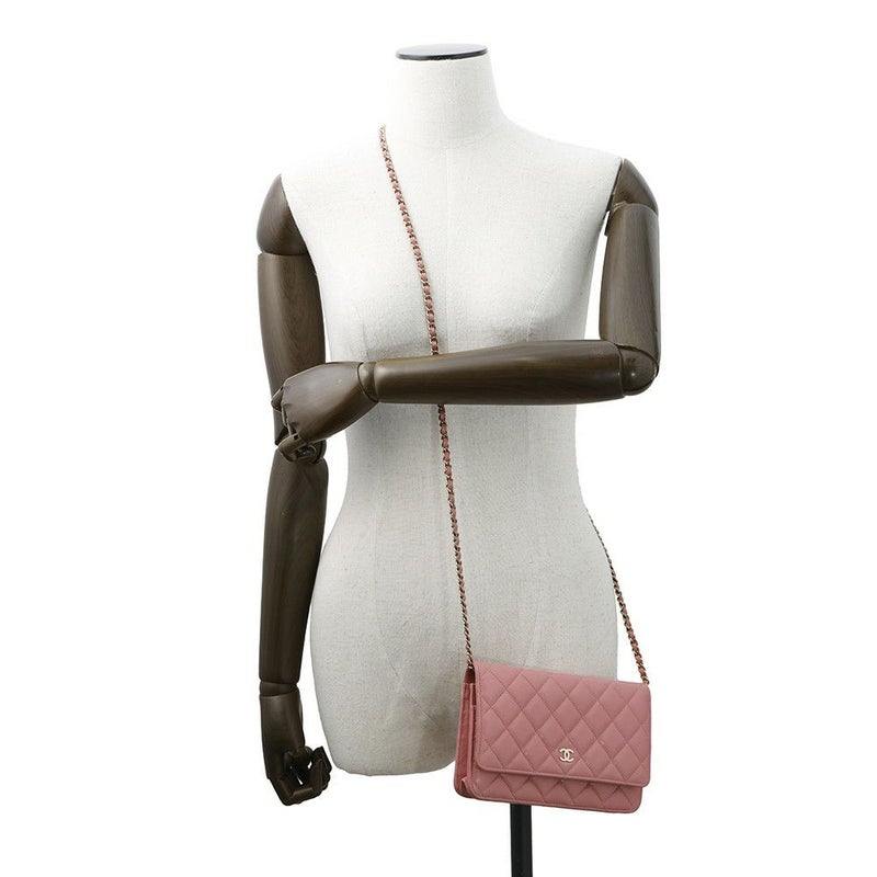 シャネル チェーンウォレット マトラッセ ココマーク キャビアスキン キルティング AP0250 CHANEL 財布
