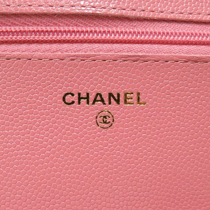 シャネル チェーンウォレット マトラッセ ココマーク キャビアスキン キルティング AP0250 CHANEL 財布
