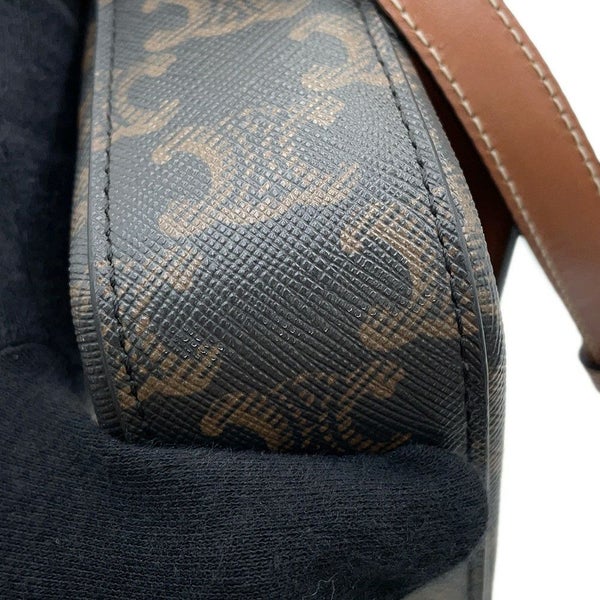 セリーヌ ショルダーバッグ トリオンフ クロード PVC 194142 CELINE ワンショルダーバッグ ブラウン