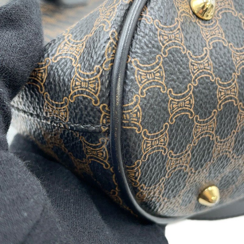 セリーヌ トートバッグ マカダム PVC レザー CELINE 黒