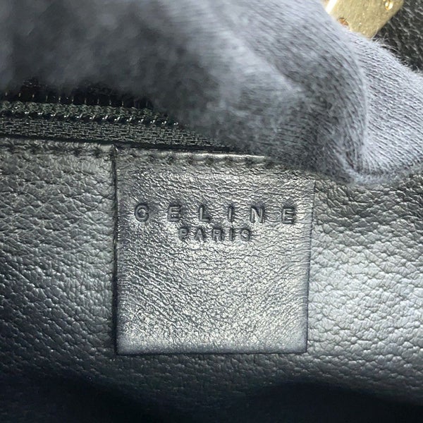 セリーヌ トートバッグ マカダム PVC レザー CELINE 黒