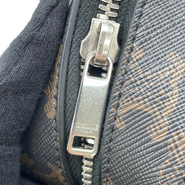 セリーヌ ショルダーバッグ トリオンフ メッセンジャーバッグ PVC/レザー CELINE 黒