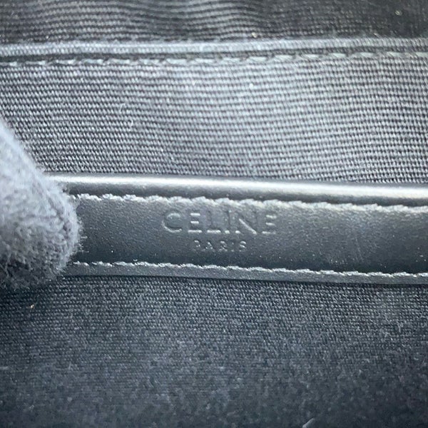 セリーヌ ショルダーバッグ トリオンフ メッセンジャーバッグ PVC/レザー CELINE 黒