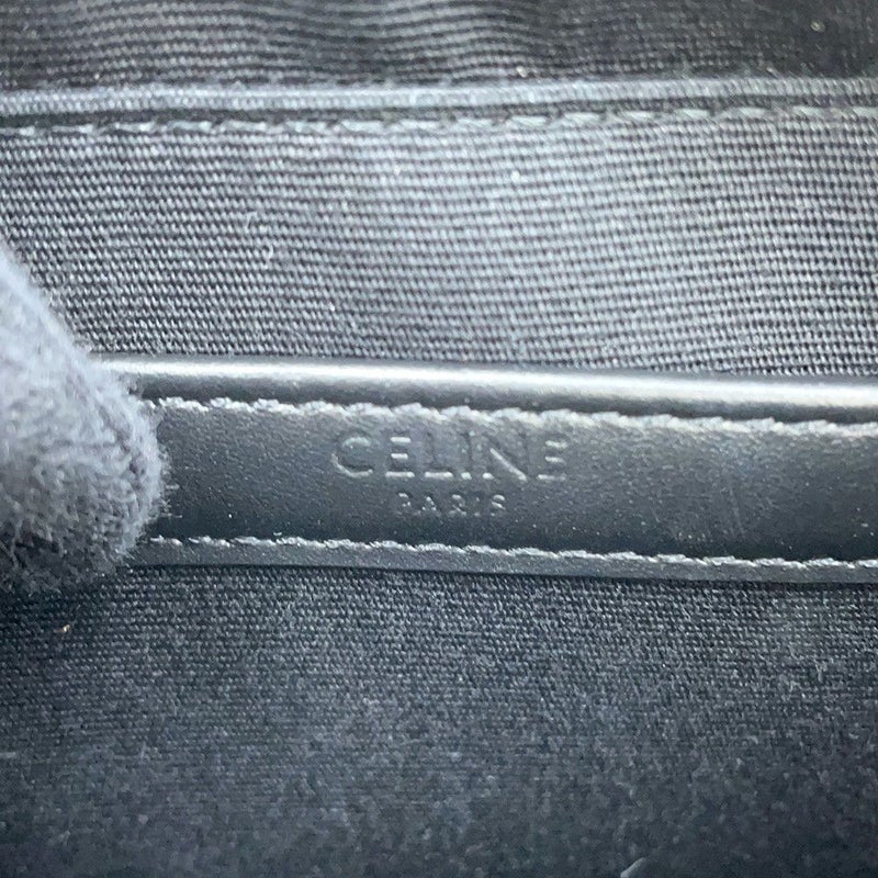 セリーヌ ショルダーバッグ トリオンフ メッセンジャーバッグ PVC/レザー CELINE 黒