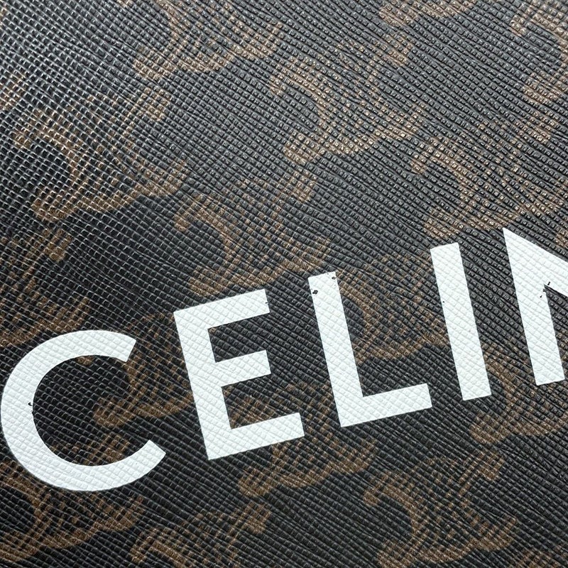 セリーヌ ハンドバッグ トリオンフ ミニ バーティカル カバ 194372 CELINE 2way ブラウン