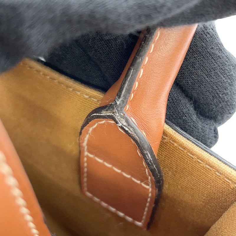 セリーヌ ハンドバッグ トリオンフ ミニ バーティカル カバ 194372 CELINE 2way ブラウン