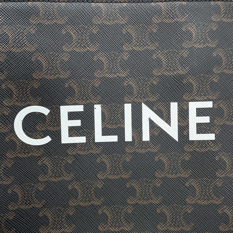 セリーヌ ハンドバッグ トリオンフ ミニ バーティカル カバ 194372 CELINE 2way ブラウン