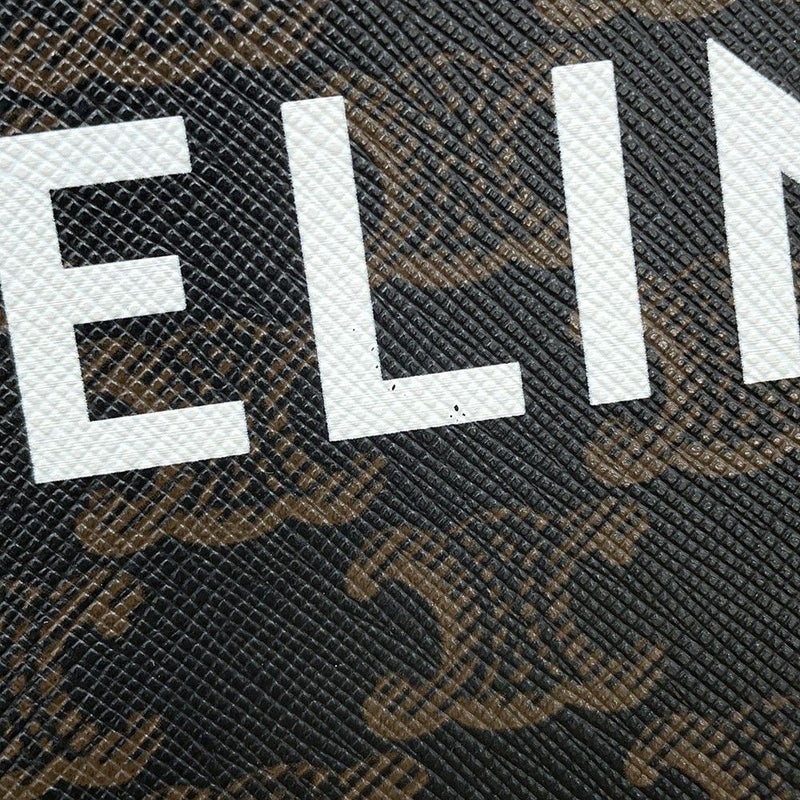 セリーヌ ハンドバッグ トリオンフ ミニ バーティカル カバ 194372 CELINE 2way ブラウン