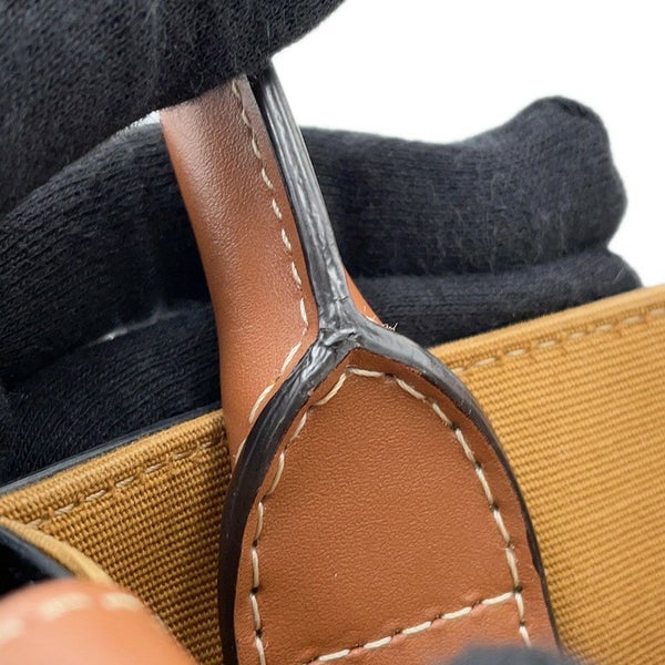 セリーヌ ハンドバッグ トリオンフ ミニ バーティカル カバ 194372 CELINE 2way ブラウン